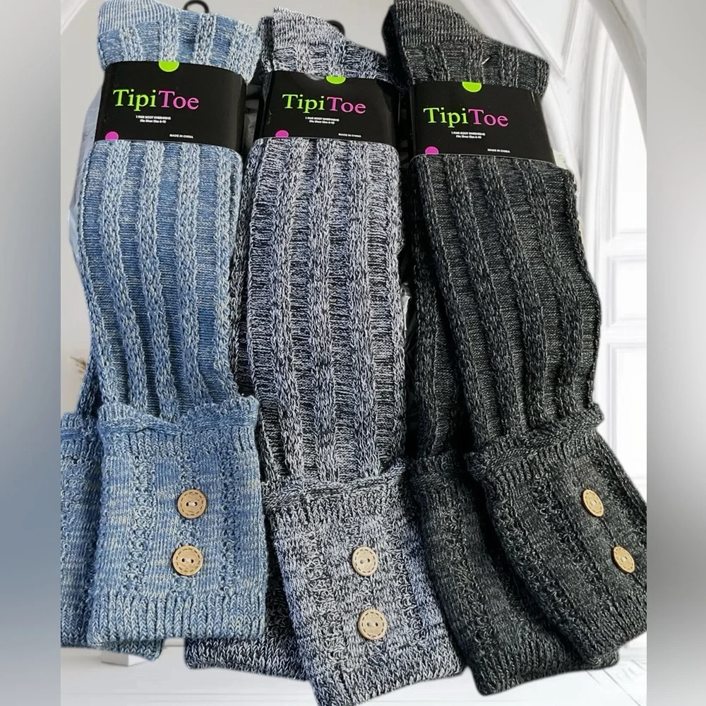 🌸3 Pair Over Knee/Knee Length Marled Socks
